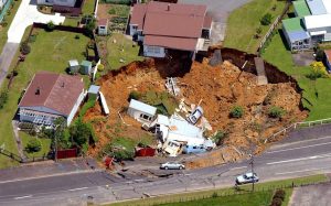 House Collapsed into Sinkhole